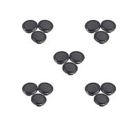 5 set 3 Pcs Universal Snap-on Front Lens Cap for Mini DV Camcorder Black 34mm