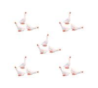 5 set 3Pcs Mini Goose Figurines Tiny Goose Statues for Cake Toppers Home Landscape