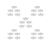 5 set 5 Pieces 8mm Cymbal Stand Wing Nut for Practice Stage Performance M8, Silver