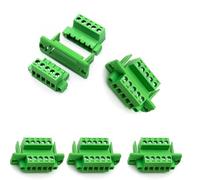 5 Set 5-Pin 5.08mm Pitch Screw Terminal Block Connector,Through-Wall Terminal Connectors - Phoenix Type - 15A, 300V, 12-24AWG