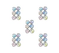 5 Set 6 Pieces/Set Nail Art Powder Tips Home Fingernail Toenail Glitter Shiny Pigment DIY Manicure Decoration Portable Supplies
