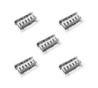 5 set 6 String BRASS Chrome Saddle Bridge Strain Plate Bridge for Guitar Ukulele