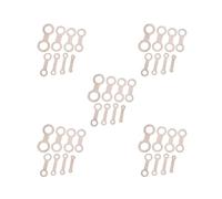 5 set 8 Pieces Pad Leveling Rings Woodwind Instrument Wear-resistant Flute Leveler Steel Rust-proof Pads Repair Tool for Clarinet