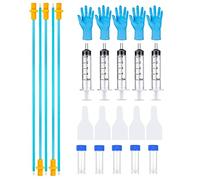 5 Set AI Artificial Insemination Dog Breeding Kit, Canine Breeding Kit, Disposable Canine Artificial Insemination, Dog Insemination Breeder Kit, Canine Breeding Supplies for Large Breeds (7.87 inch)S