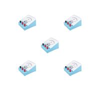 5 set Analog Ammeter Educational Science Exploration Physical Electrical Circuit, 8.2x8.8x5.3cm