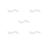 5 set Anti Fouling Plastic Material - Keep Your Pet Safe From Harm Easy To Use ABS Tunnel For Mink Guinea Pig Portable Pet Toy White 100 * 10 cm