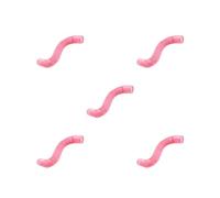 5 set Anti Fouling Plastic Material - Keep Your Pet Safe From Harm Easy To Use ABS Tunnel For Mink Guinea Pig Portable Pet Toy Pink 100 * 10 cm