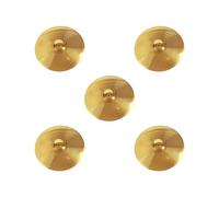 5 set Brass Crash Cymbal for Drum Players Professional Percussion Instruments 8in, Yellow, 8 in