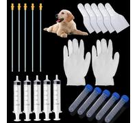 5 Set Canine Breeding Kit, Dog Artificial Insemination Kit,Artificially Inseminate Dog Kit, Insemination Breeder Kit Pet Supplies, AI Artificial Insemination Dog Breeding Kit for Small and Medium Pets
