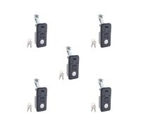 5 set Compression Latch Lock Flush Mount Trigger Latch for Trailer Mailbox RV Black, 8.5x4cm