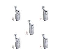 5 set Compression Latch Lock Flush Mount Trigger Latch for Trailer Mailbox RV Silver, 8.5x4cm