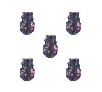 5 set Experience Ultimate Comfort Suitable Size Winter Pet Clothes Polyester Small Dog And Cat Padded Winter Clothing Dog Coat Black XS
