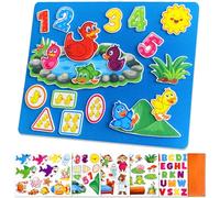 5 Set Felt Board Stories Pieces for Toddlers，1 Flannel Board With 5 Little Ducks,5 Little Monkeys Jumping on The Bed,5 Green Speckled Frogs,Baby Shark,26 letters for Preschool Learning Activities