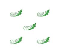 5 set Floorball Sticks Blade Equipment Easy Installation Inline Hockey Stick Blade Green Right Hand for 18 mm stick