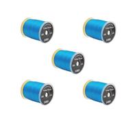 5 set Fly Tying Thread Strong in Standard Bobbins Fly Fishing Material Accessories blue, 2.5x3cm