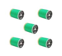 5 set Fly Tying Thread Strong in Standard Bobbins Fly Fishing Material Accessories green, 2.5x3cm