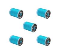 5 set Fly Tying Thread Strong in Standard Bobbins Fly Fishing Material Accessories lake blue, 2.5x3cm