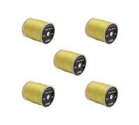5 set Fly Tying Thread Strong in Standard Bobbins Fly Fishing Material Accessories light olive green, 2.5x3cm