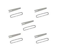5 Set Guide Saw Chain and Guide Bar for Cutting Plywood Carving Laminated Flooring 6Inch Silver 6 inch