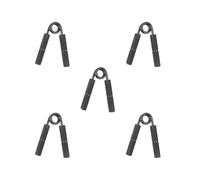 5 set Hand Grip Strengthener Trainer Workout for Martial Artists Climbers Pianists Black 200lb, 13x10.5cm