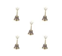 5 set Handbell Ritual Musical Loud Portable Instrument Pray Sing Bowl Hand Bell