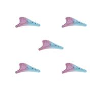 5 set Handcrafted 12 Holes Ceramic AC Ocarina Wind Instrument A
