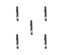 5 set Heavy Duty Fly Reel Seat Spinning Fishing Rod Reel Seat Rod Building 18.2mm, Black+Silver