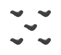 5 set Kids Bicycle Saddle PU Leather Bike Replacement Saddle for Most Kid Bicycles Black, Diameter 22.2mm