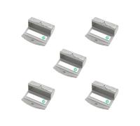 5 Set Lipstick Case Holder Organizer Bag Purse Lipgloss Storage W/Mirror Silver