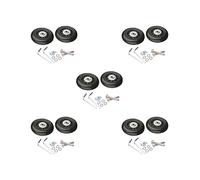 5 set Luggage Suitcase Wheels Wear-Resistant Flexible Repair Kit Parts 60x24mm 2 pcs