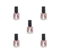 5 set Mirror Armor Nail Polish For Chip-Resistant Manicure Nails Polish Nail Art 2. When Using Be Sure To Shake Well Before Rosegold