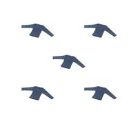 5 set of 1/12 Scale Mini Long Sleeve Shirt for 6inch Male Female Soldier Figures Accs Dark Blue, 5.6cm