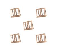 5 set of 1:6 1:12 Cookie Display Cabinet Model for Architectural Building Model Train cherry wood A