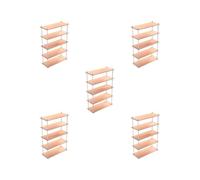 5 set of 1:6 Bookshelf Multilayer Ornaments for Dollhouse DIY Materials 5 Tier Long