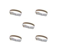 5 set of 1:6 Scale Miniature PU Leather Doll Belt for Male Action Figures Accessory White 22x1.2x0.8 cm