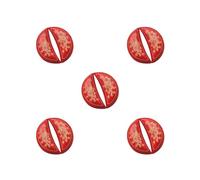 5 Set of 1 Pair Divination Buddhist holy Cup Divination Cup Buddhist Supplies Taoist Red M Dragon 8.3 cm