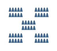 5 set of 10 Pieces Nib Caps Professional Scratch Resistant Practical Removable Silicone Touchscreen Pen Tip Case Cover Low Noise Blue