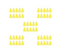 5 set of 10 Pieces Nib Caps Removable Capacitance Pen Tip Case Cover High Sensitivity Low Noise Nib Sleeve for Tablet Computer Yellow