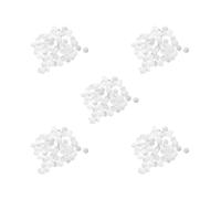 5 Set of 100 Pcs Plastic Round Buttons Base for DIY Fabric Cloth Buttons 35 mm