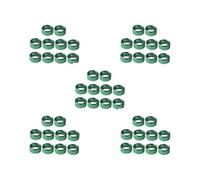 5 set of 10Pcs Metal Dove Leg Rings Identify Bands Easily Remove Accessories Green