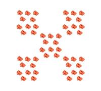 5 set of 10Pcs Wood Train Track Adapter for Stem Kits Toy Building Set Building Games Orange