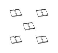 5 set of 2 Pcs Guitar Pickup Frame Humbucker Pickup Rings for Electric Guitar Part Black 8.9x4.5x0.37 cm