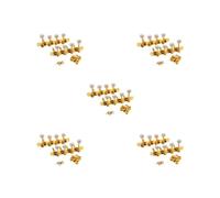 5 set of 2 Pcs Mandolin Tuning Pegs Knobs Tuning Keys for 8 String Guitar Mandolin Golden