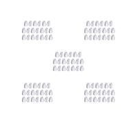 5 Set of 20 Pcs Coil Claw Thread Spool Cone Holder White Plastic Sewing Part