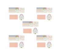 5 set of 24 Players Easter Bingo Games and Stickers for Kids Indoor Family Activities