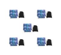 5 set of 24Pcs Dices Counter Token Dice Six Sided Dice Set for Preschool Role Playing Green Violet, 1.6cm