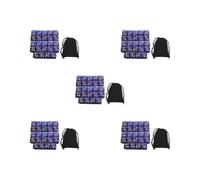 5 set of 24Pcs Dices Counter Token Dice Six Sided Dice Set for Preschool Role Playing Violet Blue, 1.6cm
