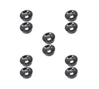 5 set of 2pcs Electric Guitar Jack 1/4" Electrosocket Jack Plate for TL Style Guitar Black 26 mm