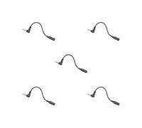 5 set of 3.5mm 3 Pole TRS Female to 4 Pole TRRS Male Mic Cable for Camera Phone