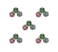 5 set of 3x Constellation Dice Multi Sided Dices Polyhedral Dice for Family Gathering Type A